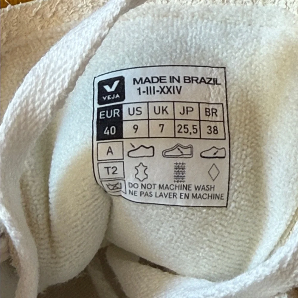 NEW $175 VEJA Campo Chromefree Matcha Leather Sneakers - Picture 9 of 13